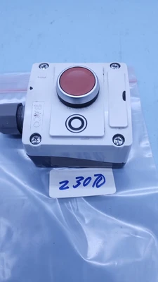 USED BACO LBX1 RED PUSH BUTTON SWITCH