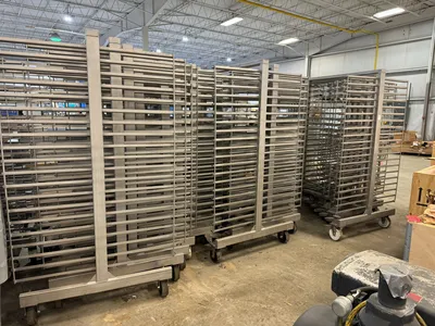 USED CUSTOM STAINLESS Smokehouse Racks