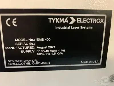 USED 2021 TYKMA ELECTROX EMS 400