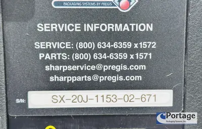 USED 2020 SHARP PACKAGING SX TABLETOP BAGGER