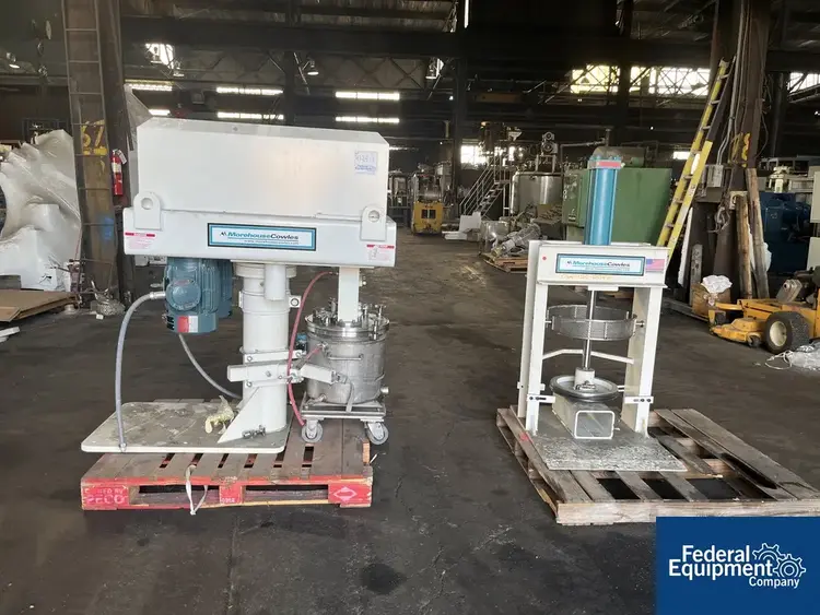 Used Cowles 5 Gal Morehouse Cowles Triple Shaft Vacuum Mixer, Model VIscomax 3V-5-5-3X Dispersers / Emulsifiers Ohio US | Federal Equipment Company #126837