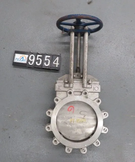 TL 10"-150 knife gate valve, hand wheel operated