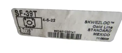NEW REGL SEALMASTER SF-39T BEARING GOLD SKWEZLOC SF39T