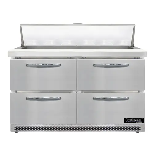 Continental D48N12-FB-D 48" Designer Line Sandwich/salad Prep Table W/ Refrigerated Base, 115v