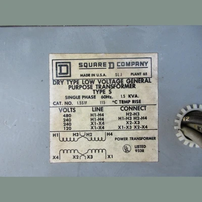 USED SQUARE D 1.551F