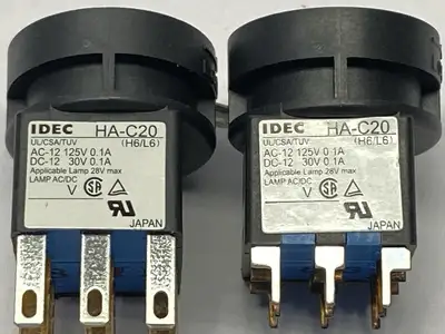 HA-C20 | IDEC  Pushbutton Switch 0.1A 125VAC 30VDC LOT OF 2 - New Other
