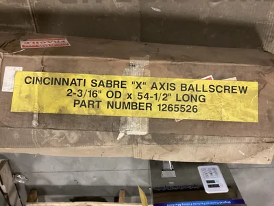 Cincinnati Sabre “X” Axis Ballscrew 2-3/16” OD X 54-1/2” Long 1265526 -NIB