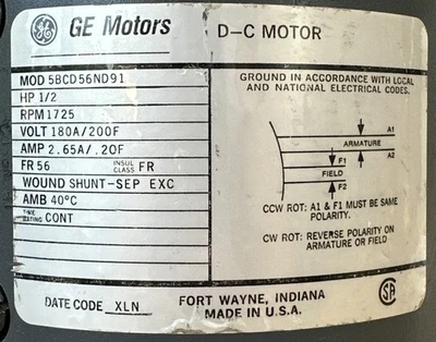 USED GE 5BCD56ND91