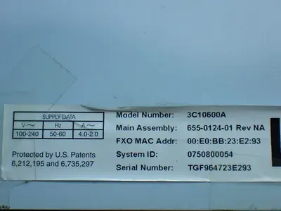 USED 3COM 3C10600A