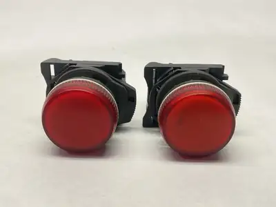 800FP-P4PN5R | Allen Bradley  Pilot Indicator Light Red 25mA 120V LOT OF 2 -  Used