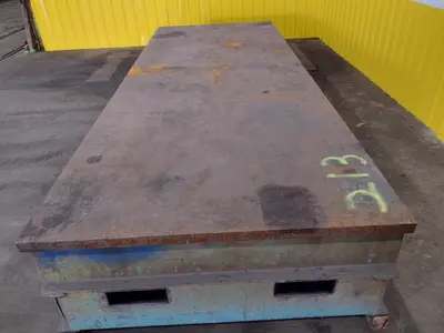 16' X 6' X 26"H HEAVY DUTY STEEL TOP WELDING LAYOUT TABLE: STOCK #18978