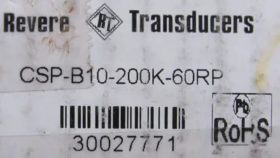 NEW REVERE TRANSDUCER CSP-B10-200K-60RP LOAD CELL 200K LBS CSPB10200K60RP
