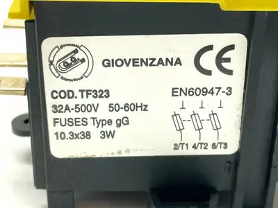 TF323 | Giovenzana  Fuse Holder 32A 500V - Used