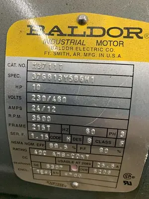 USED BALDOR M37117T