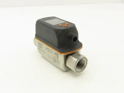 IFM SV5610 Vortex Flowmeter w/Display 18-30VDC 32-634GPH/.55-10.55GPM 1/2"FNPT