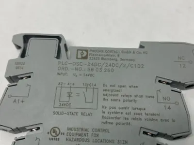 USED PHOENIX CONTACT OPTOCOUPLER W/ SOLID-STATE RELAY