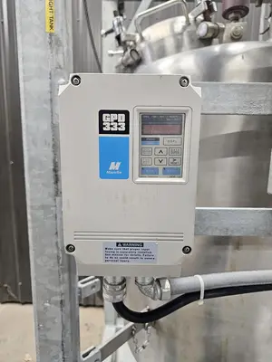 Used 110 Gallon Mixing Tank, 316 Stainless steel