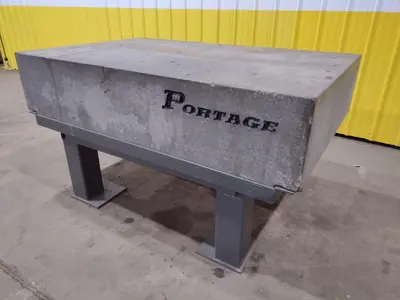 73.5" X 46.5" X 18.5" PORTAGE MITCHELL GRANITE LAYOUT SURFACE PLATE: STOCK #19744