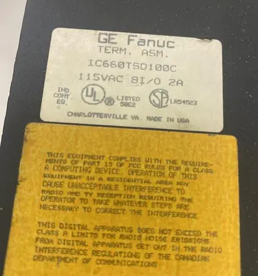 Used GE FANUC IC660TSD100C Miscellaneous Equipment (Electrical & Power) | Surplus Asset Holdings #1189323