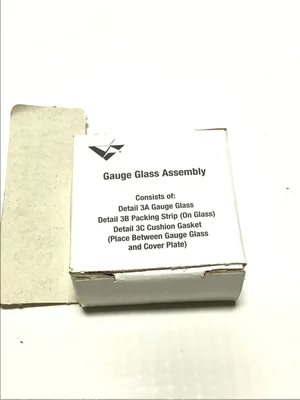 Diamond 109323 000A Glass and Gasket for Water Level Gauge Glass Assembly