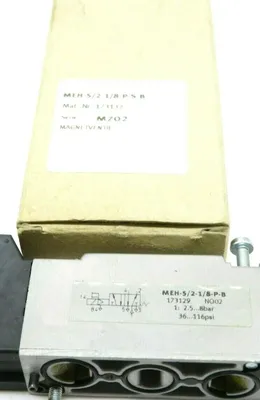 NEW FESTO ELECTRIC MEH-5/2-1/8-P-S-B SOLENOID VALVE MEH5218PSB