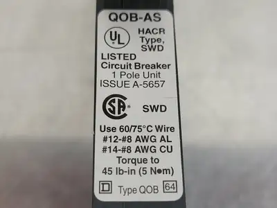 USED SQUARE D QOB120AS