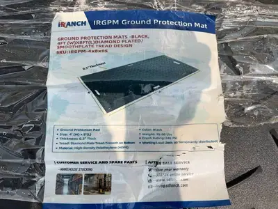 SDLANCH IRGPM Diamond Plated/Smooth Ground Protection Mat 4X8 (IRGPM-4x8x05)