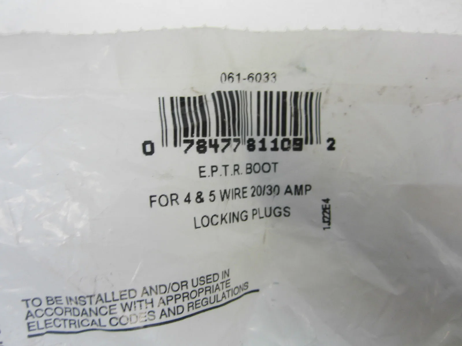 New Leviton 061-6033 E.P.T.R. Boot 0616033