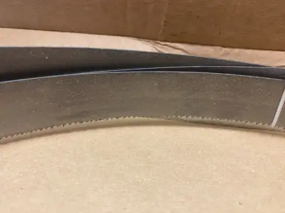 USED IRWIN WELDED BANDSAW BLADE: 12' 6 LONG X 1" WIDE X 8 TO 12 TPI