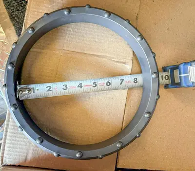 Used AFTERMARKET 8" DUAL ROTARY CASING SHOE – 22 DOMED BUTTONS ASSEMBLY - FLUTED Drilling Attachments Pennsylvania US | East West Machinery & Drilling #1418108