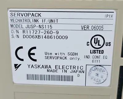 USED Yaskawa SGDH-02AE / JUSP-NS115