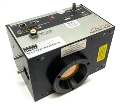 USED NOVANTA SYNRAD FH FLYER 2-WAY SCAN MARKING HEAD LASER GAUGING SYSTEM