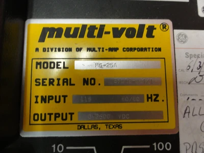 USED MULTI-VOLT MG-25A