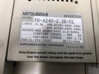 USED MITSUBISHI FR-A240-2.2K-UL
