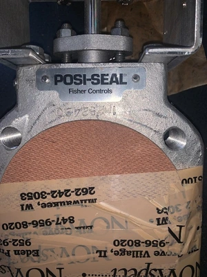 3" Fisher A41 Butterfly Valve with actuator and positioner New Storeroom Spare