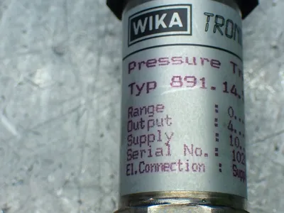 Used WIKA 891.14.520 Pressure Transmitters Ohio US | HGR 24 #831543