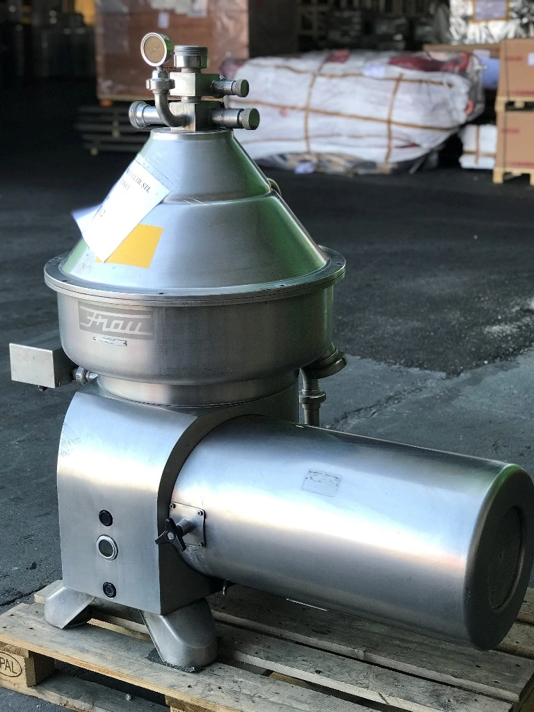 Frau CA 40-T self-cleaning warm milk separator, 316SS.