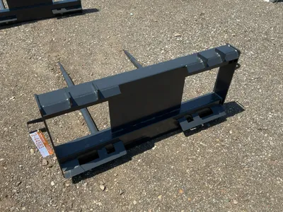New JCT Bale Spear Skid Steer Attachment, Universal Quick Attach, Has Two Spears that Stick Out Appr...
