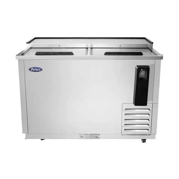 New | in-Stock Atosa New Atosa MBC50GR 50'' Bottle Cooler - Stainless Steel Bottle Coolers Illinois US | Falcon Restaurant Supply #1375321