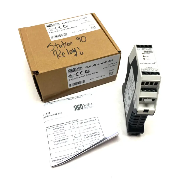 Used ASO SAFETY SOLUTIONS, AUTOMATION DIRECT SAFETY MAT AND EDGE RELAY Relays & Switches | Maverick Industrial Sales #1111584