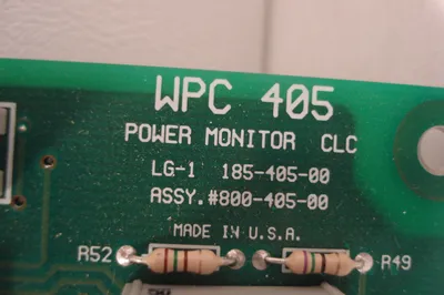 WPC 405 POWER MONITOR LG-1 185-405-00 ASSY. #800-405-00 BOARD