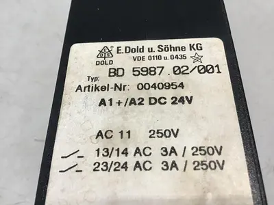 USED E DOLD & SOHNE KG BD5987.02/001