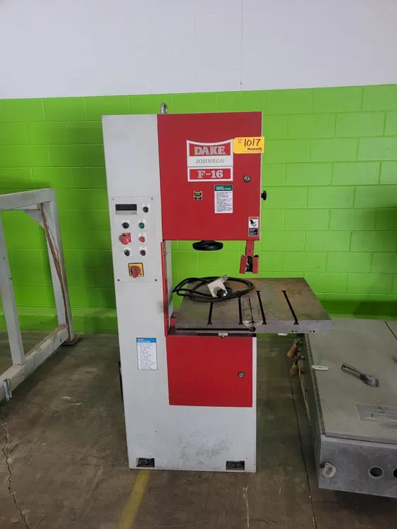 Used DAKE F-16 Vertical Band Saws Ohio US | G-2000, Inc. #1063258