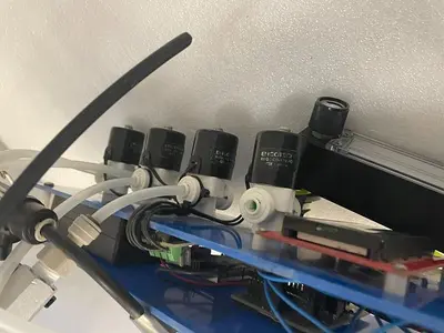 PNEUMATIC ACTUATOR WITH FLOW SWITCH, DIGITAL READOUT, ECOTECH VALVE AND KEY INST