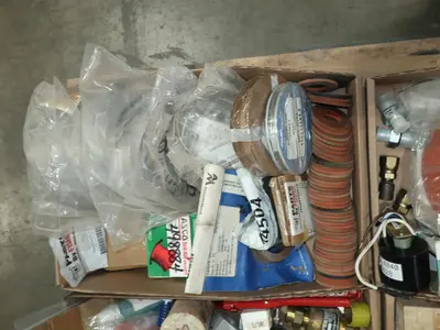 3 PALLETS OF ASSORTED VALVE AND REPLACEMENT PARTS