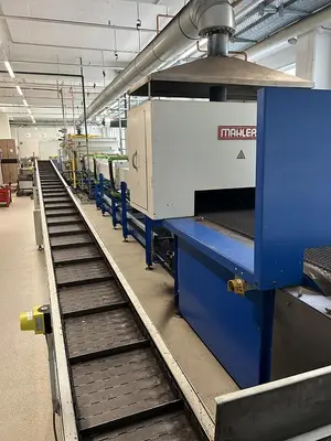 USED MAHLER /GUNTNER MAHLER CONTINUOUS FURNACE WITH GÜNTNER COOLER
