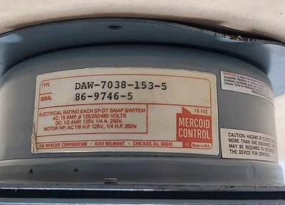 NEW Mercoid DAW-7038-153-5