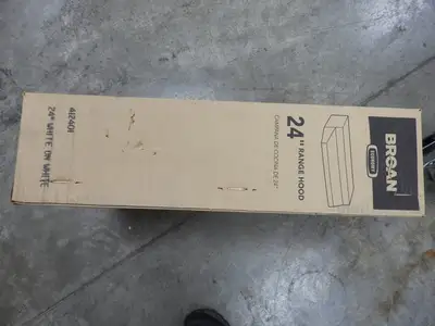 New | in-Stock Broan New Broan 412401 24" Residential Oven Range Stove Hood under Cabinet Non-Ducted White 120V Residential Appliances Illinois US | Falcon Restaurant Supply #1376498