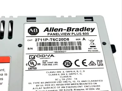 USED ALLEN BRADLEY PANELVIEW PLUS 600