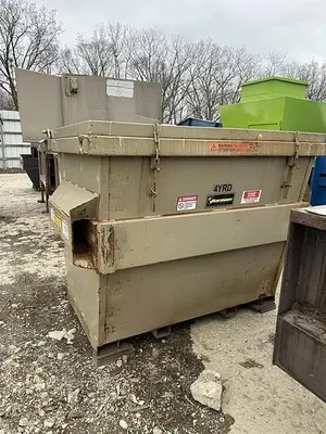 USED HARMONY C100SB TWO YARD SHORT BACK COMPACTOR